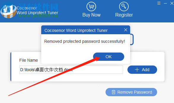 Cocosenor Word Unprotect Tuner移除Word文件密碼的方法