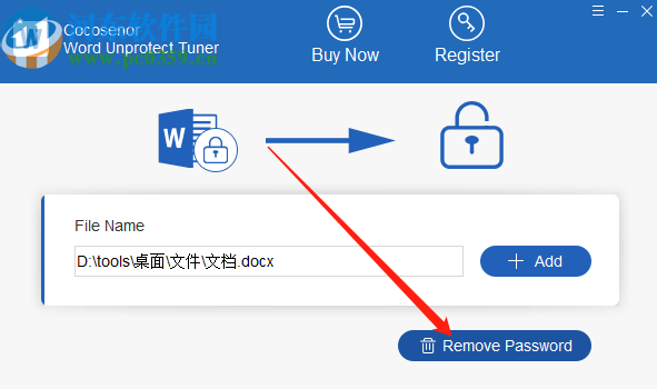 Cocosenor Word Unprotect Tuner移除Word文件密碼的方法