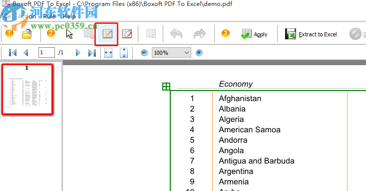 Boxoft pdf to Excel將PDF內(nèi)容轉(zhuǎn)換為表格數(shù)據(jù)的方法