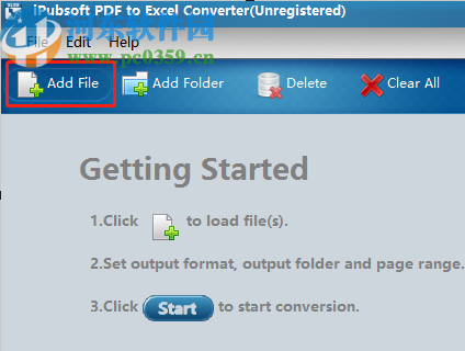 iPubsoft PDF to Excel Converter將PDF轉換成Excel文件的方法