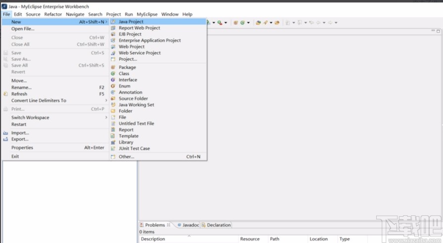 myeclipse創(chuàng)建java項(xiàng)目的方法
