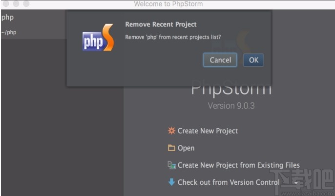 phpstorm刪除項目的操作方法