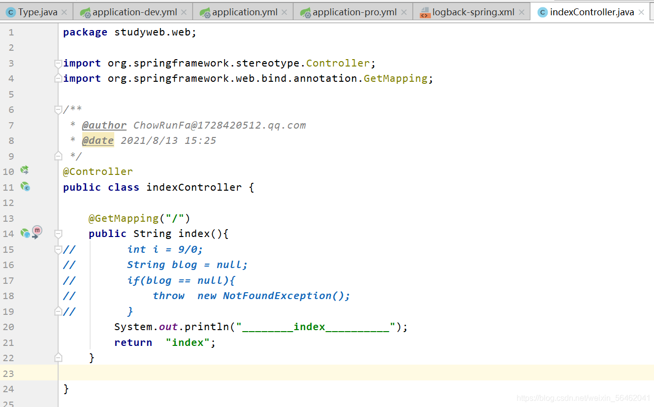 spring boot 日志/頁面處理、實體類構建、后臺管理功能的實現