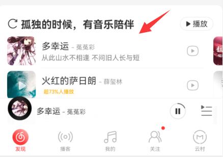 網(wǎng)易云音樂(lè)顯示歌詞在手機(jī)屏幕教程