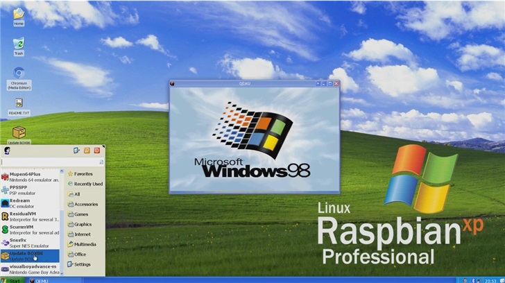 樹莓派4可安裝XP Linux Raspbian XP專業(yè)版系統(tǒng)介紹