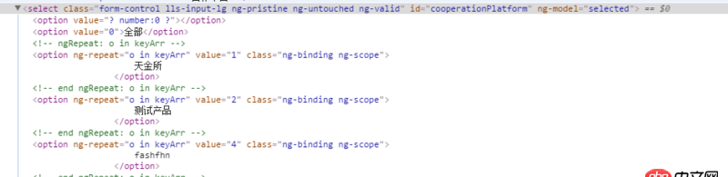 javascript - 為什么我的ng-options綁定值沒用