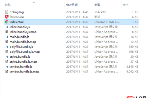 angular.js - Angular 2 寫一 段 Hello 用 ng build 之后點HTML 不能加載
