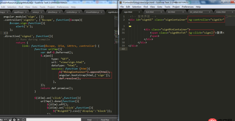angular.js - angularJS動態(tài)加載html如何委托給控制器