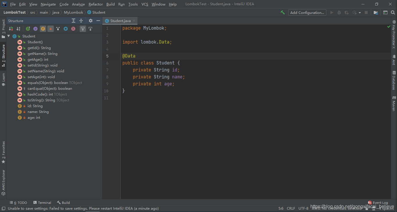 IDEA中安裝和使用Lombok插件的方法