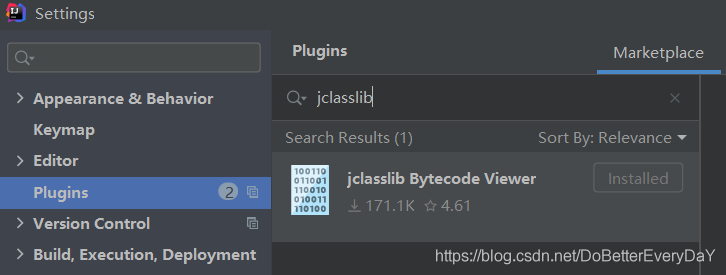IDEA中使用jclasslib插件可視化方式查看類字節碼的過程詳解