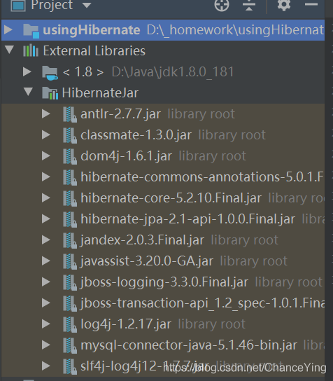 IDEA2019.3配置Hibernate的詳細教程(未使用IDEA的自動化)