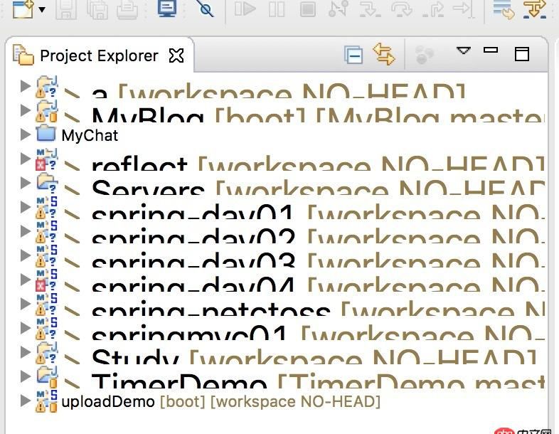 java - 關于Mac開發環境下Eclipse文件列表的顯示問題