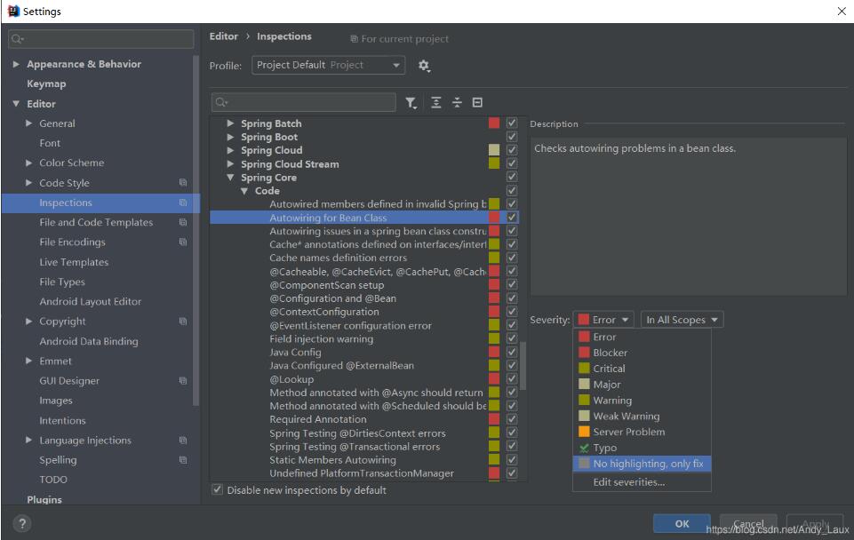 快速解決idea @Autowired報紅線問題