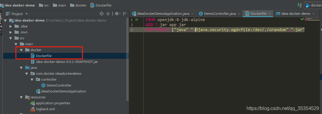IDEA 配置Docker的過程