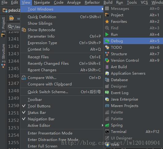 解決idea中debug工具欄消失后如何顯示的問(wèn)題
