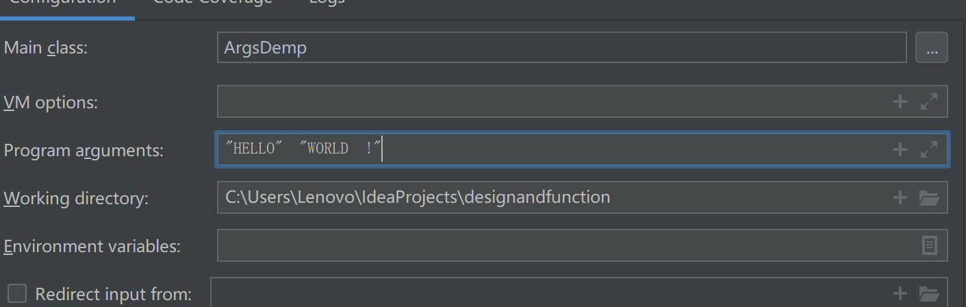 IDEA main主函數如何添加args變量