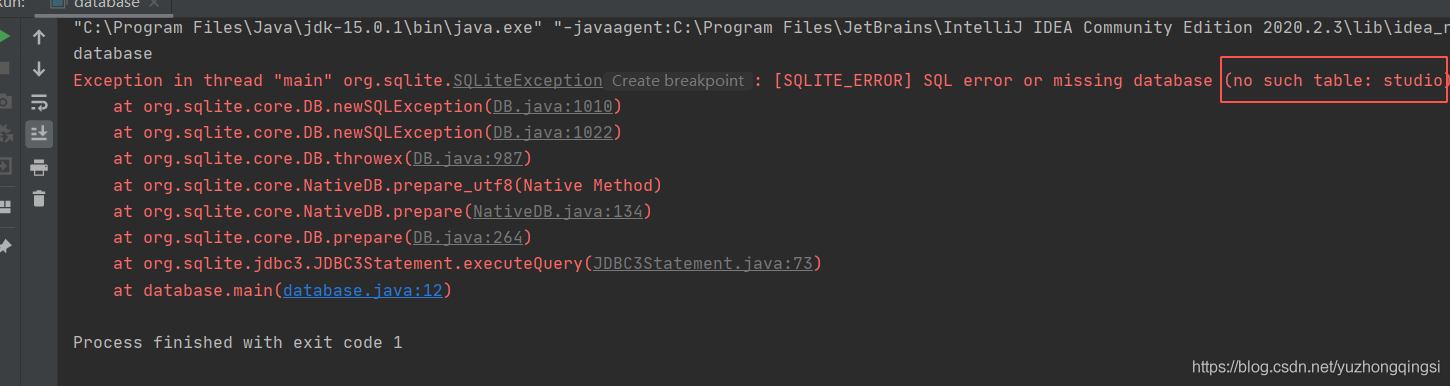 IntellJ Idea 2020版添加sqlite數據庫的方法