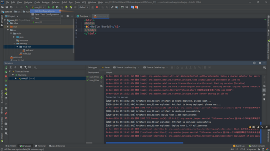 IDEA創建maven項目時在tomcat運行瀏覽器404的問題