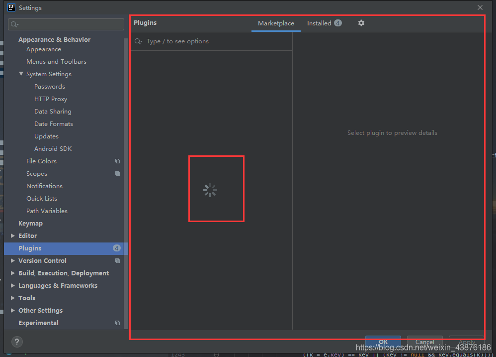 解決IDEA插件市場Plugins無法加載的問題