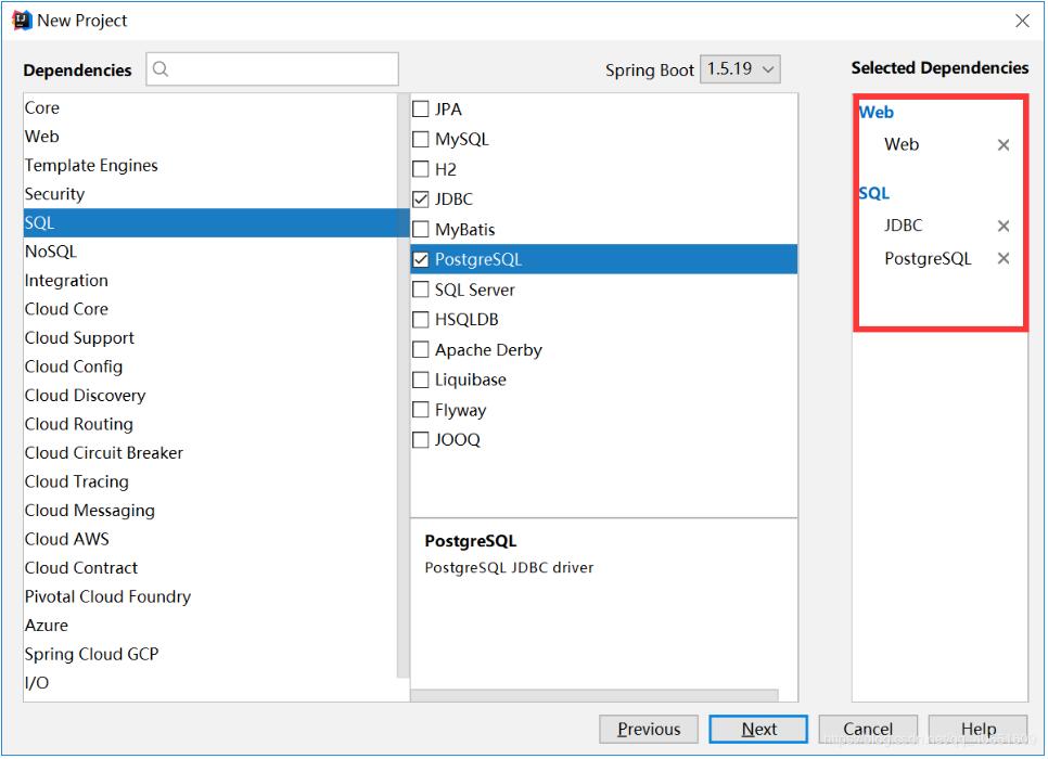 IDEA連接postgressql數據庫操作