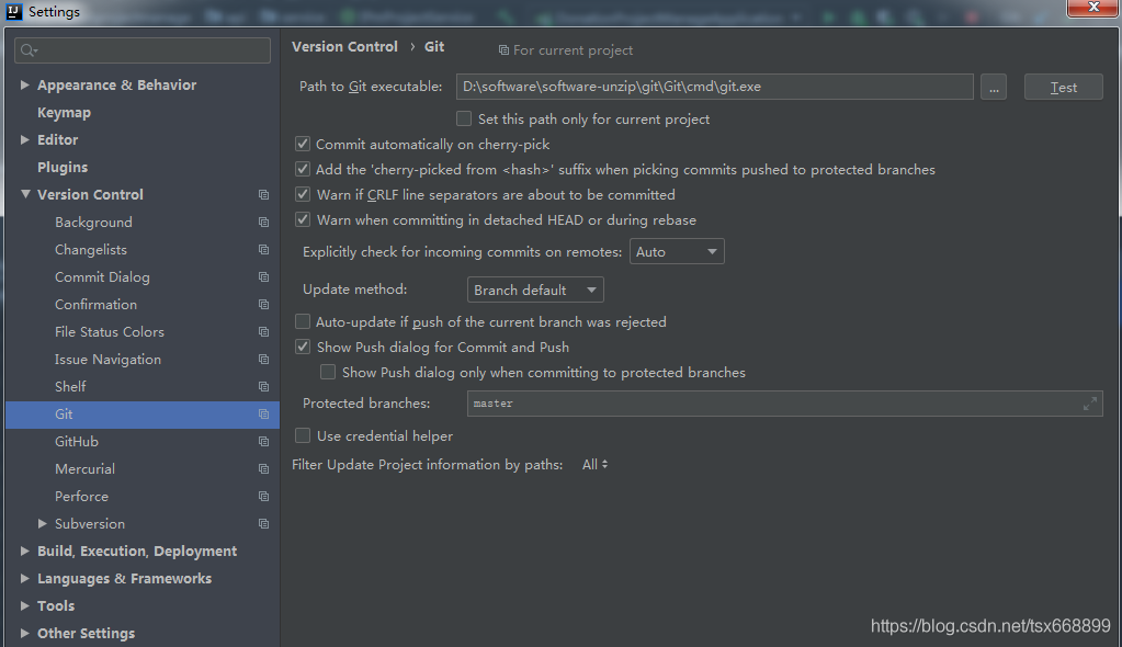 解決idea 拉取代碼出現的 “ Сannot Run Git Cannot identify version of git executable: no response“的問題