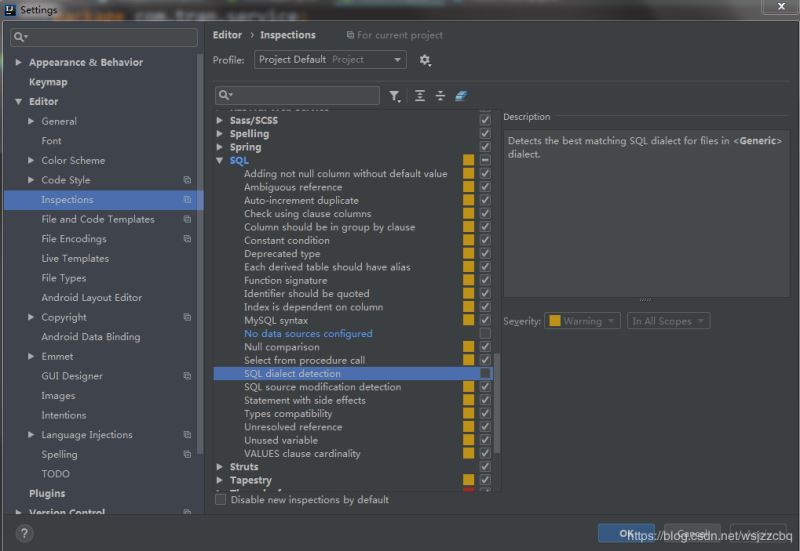 IDEA 去除 mybatis.xml 文件黃色警告的圖文教程