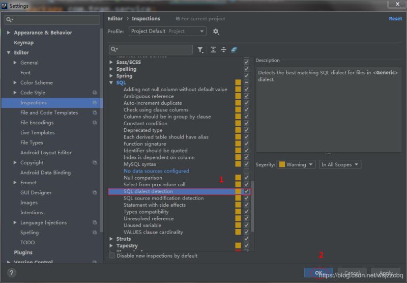 IDEA 去除 mybatis.xml 文件黃色警告的圖文教程