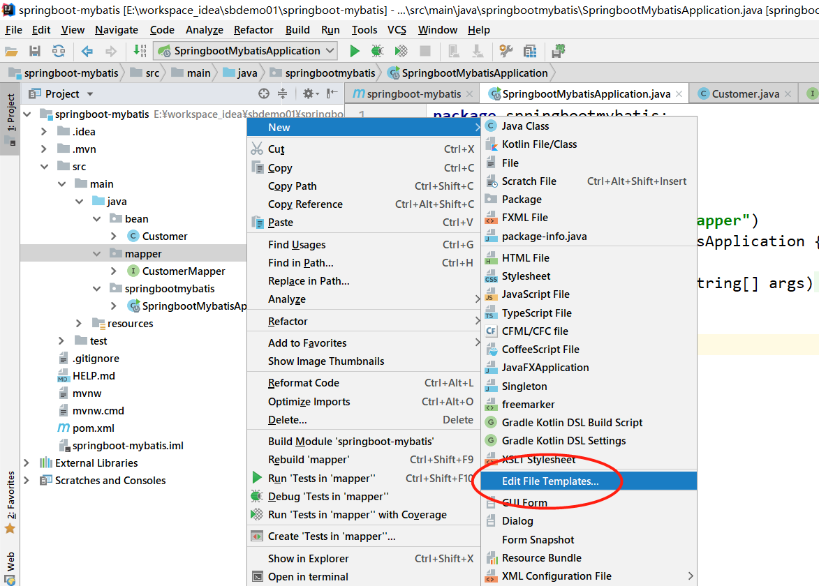 如何使用IDEA創建MAPPER模板過程圖解