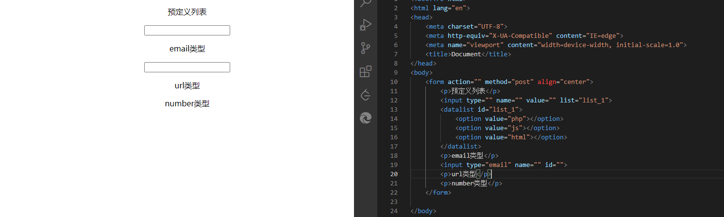 為什么寫了居中命令但是chrome瀏覽器打開顯示沒有居中，Email類型也不會提示