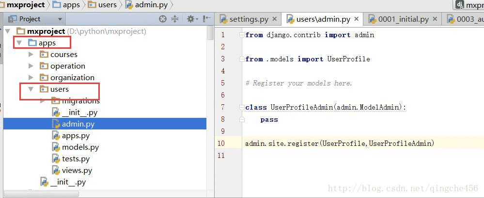 Django怎么在admin后臺(tái)注冊(cè)數(shù)據(jù)庫表