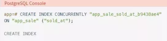 Django如何在不停機的情況下創建索引