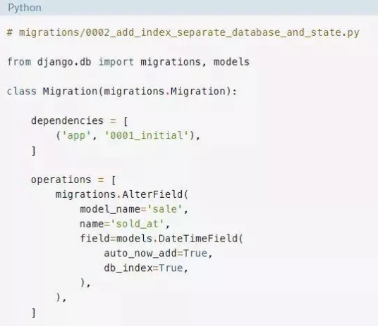 Django如何在不停機的情況下創建索引