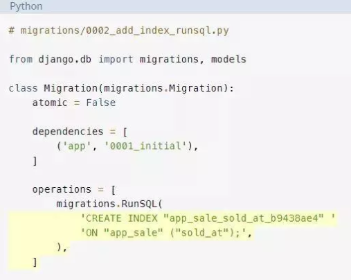 Django如何在不停機的情況下創建索引
