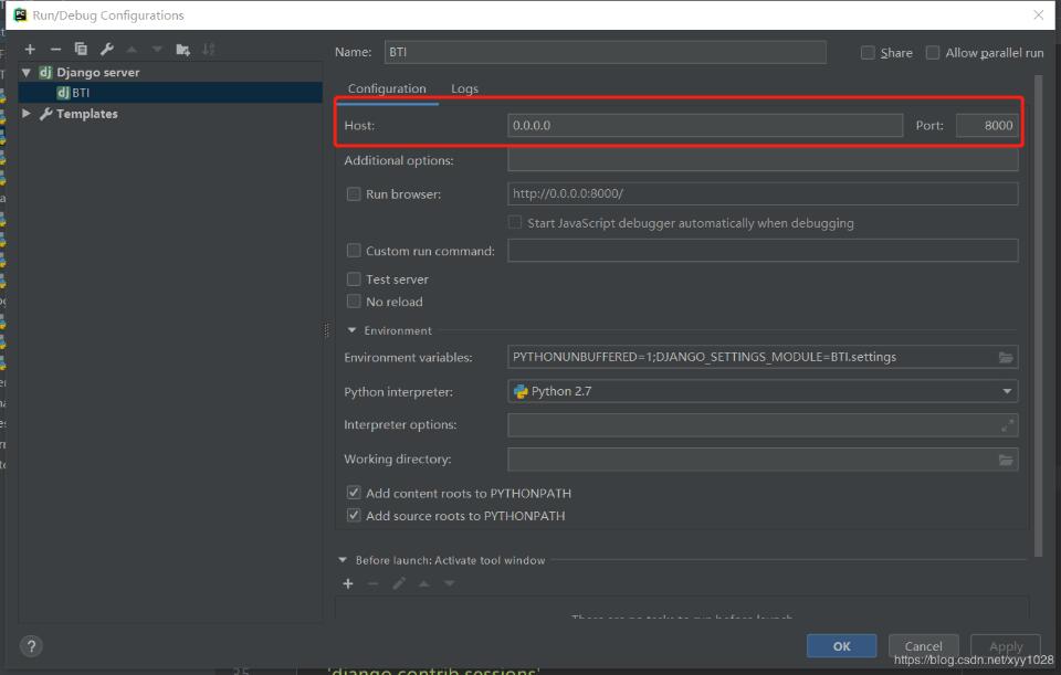解決django接口無法通過ip進行訪問的問題