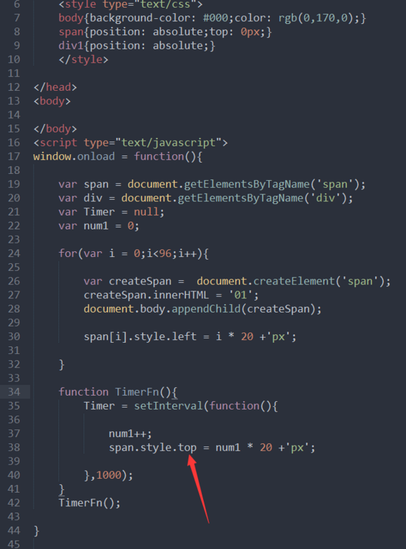 在定時器里的top賦值為何會報錯？謝謝大神