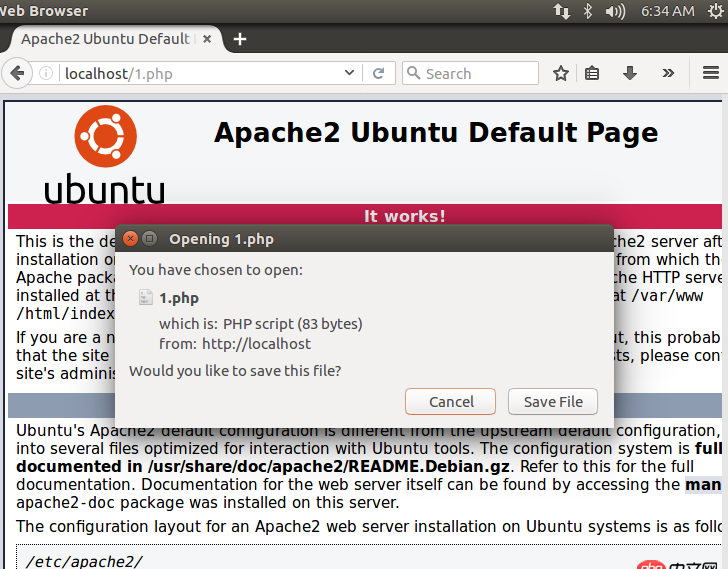 linux - 開啟apache了為什么打不開php文件？