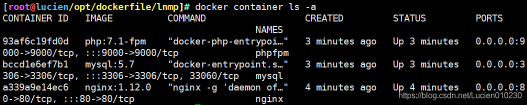 使用docker制作分布式lnmp 鏡像