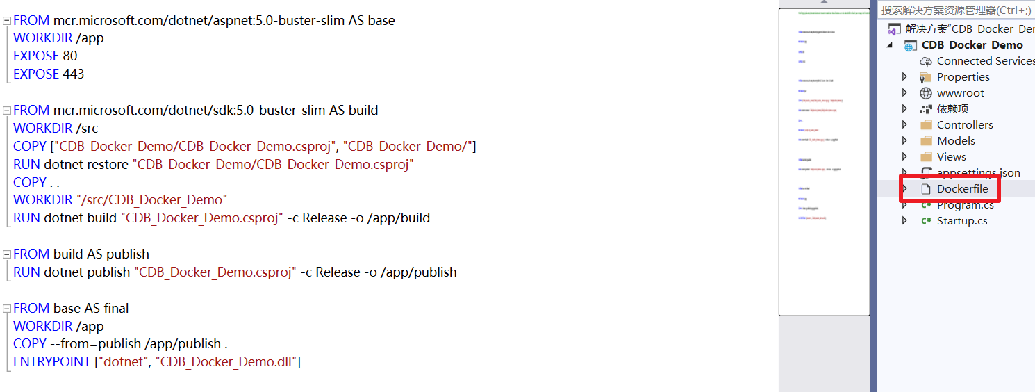Docker 部署net5程序實現跨平臺功能