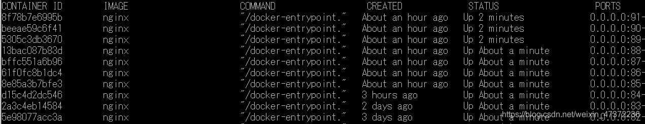 docker批量啟動關閉所有容器的操作