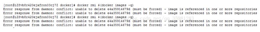 在docker下刪除兩個id相同的鏡像的操作