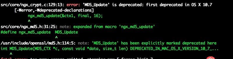 macos - Mac 下安裝Nginx 編譯出錯