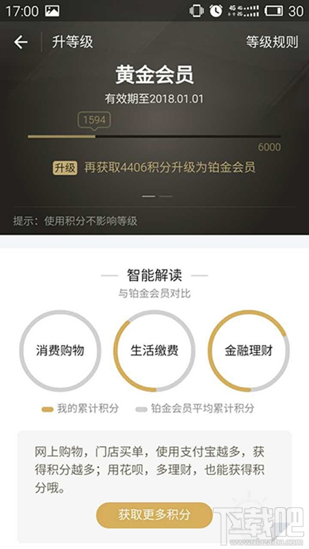 怎么看支付寶等級(jí)？怎么看自己是不是支付寶鉑金會(huì)員？