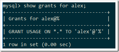 mysql用戶權限管理實例分析