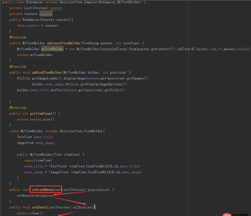 android - 解析知乎日報API后RecyclerView無法加載出來數據