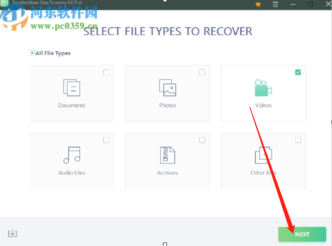 使用togethershare data recovery恢復刪除視頻的操作方法
