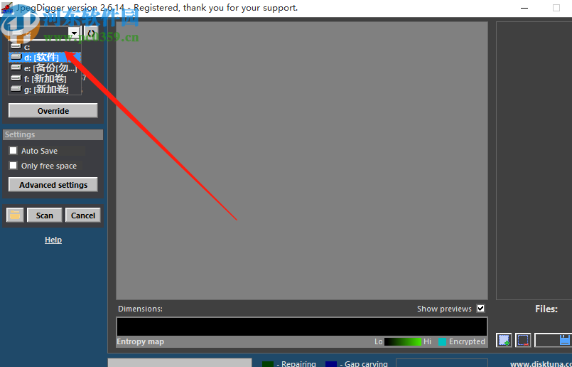 JpegDigger恢復圖片文件的方法步驟