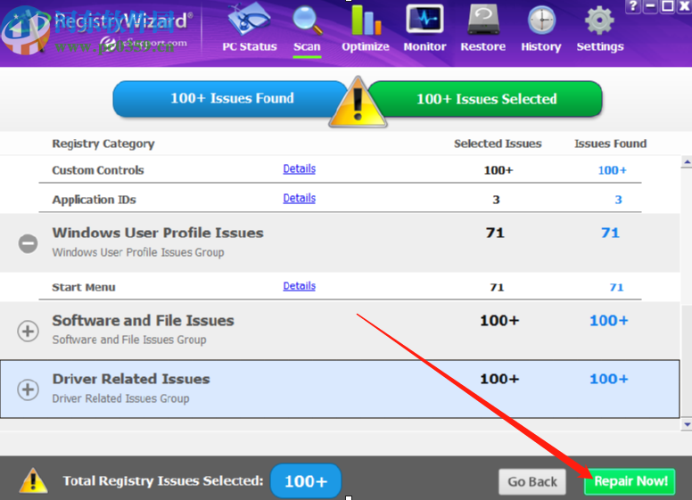 RegistryWizard修復清除系統(tǒng)注冊表的方法