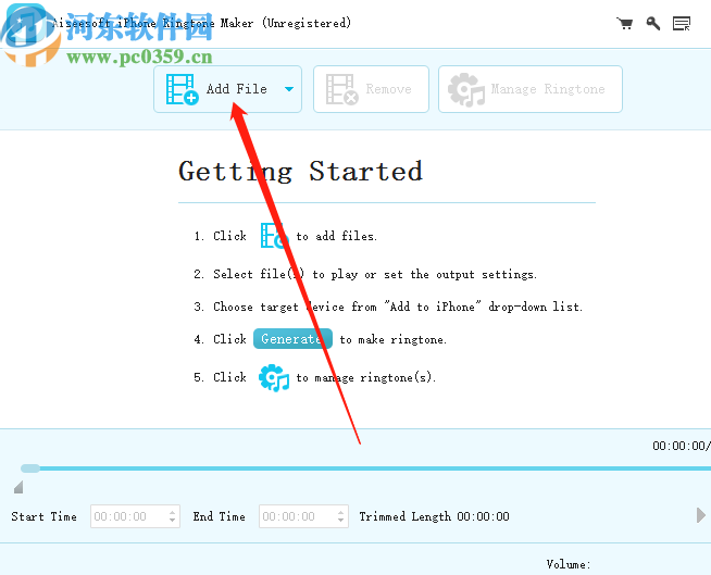 使用Aiseesoft iPhone Ringtone Maker剪切手機鈴聲的方法