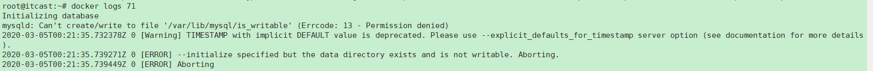 Docker創建容器時目錄權限踩坑