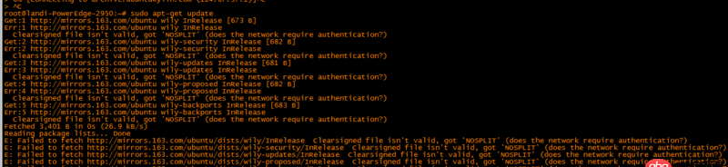 ubuntu apt-get  install update 無法更新